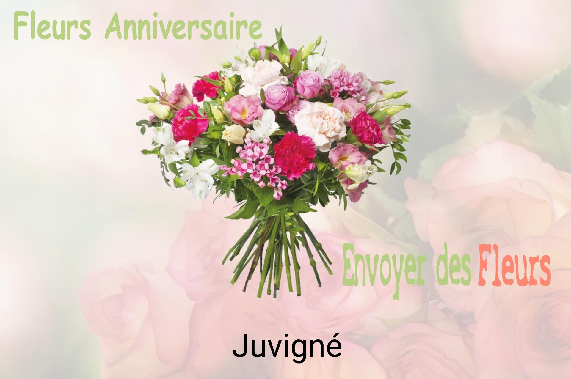 Bouquet de fleurs d’anniversaire livré à Juvigné